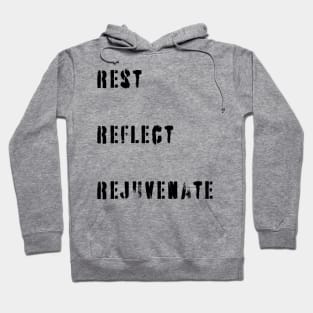 Rest, Recharge, Revive: Self-Care Delights for Mind and Machine Hoodie